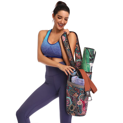 Yoga Mat Bag Casual Fashion Canvas Yoga Bag Backpack