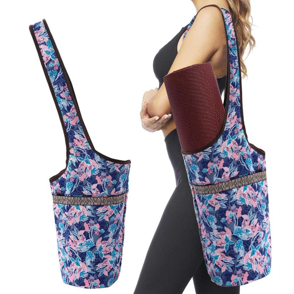 Yoga Mat Bag Casual Fashion Canvas Yoga Bag Backpack