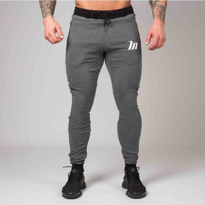 Casual slim bodybuilding pants