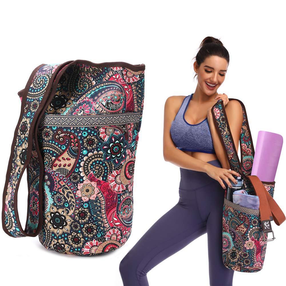 Yoga Mat Bag Casual Fashion Canvas Yoga Bag Backpack