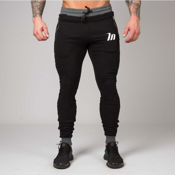 Casual slim bodybuilding pants