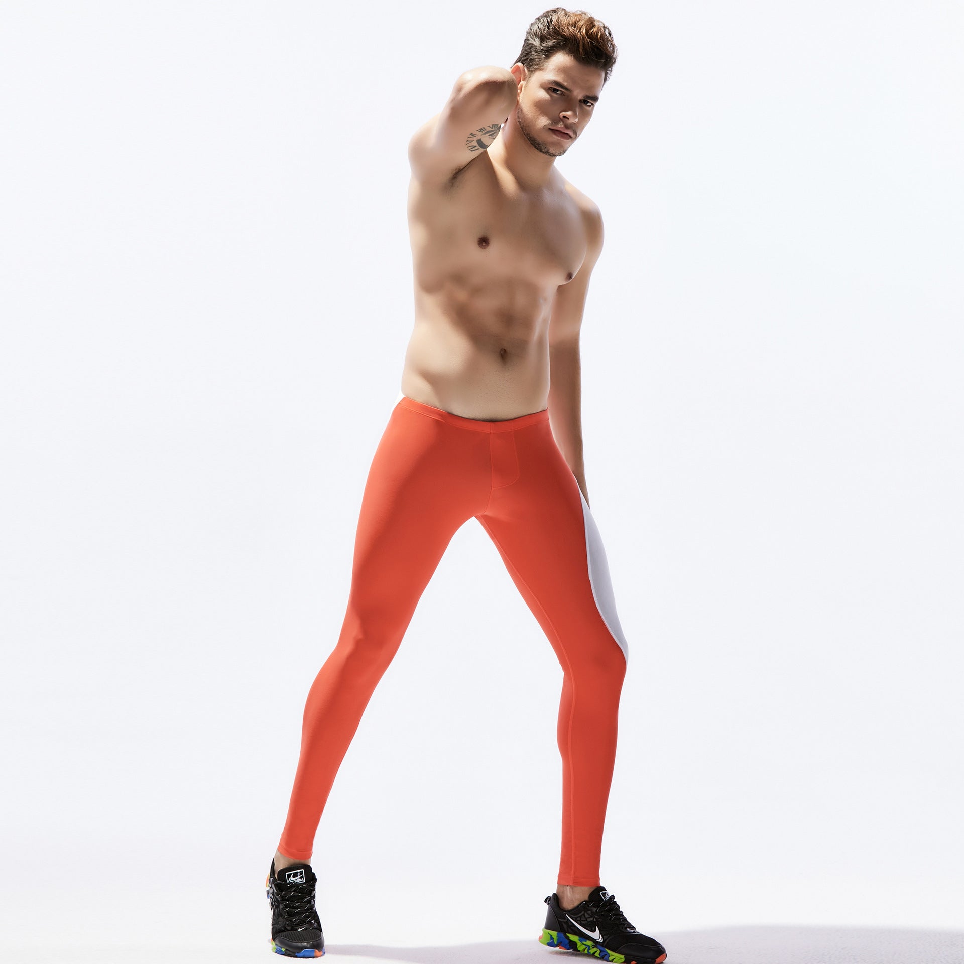 Men Sports Tight Stretch Fitness Pants