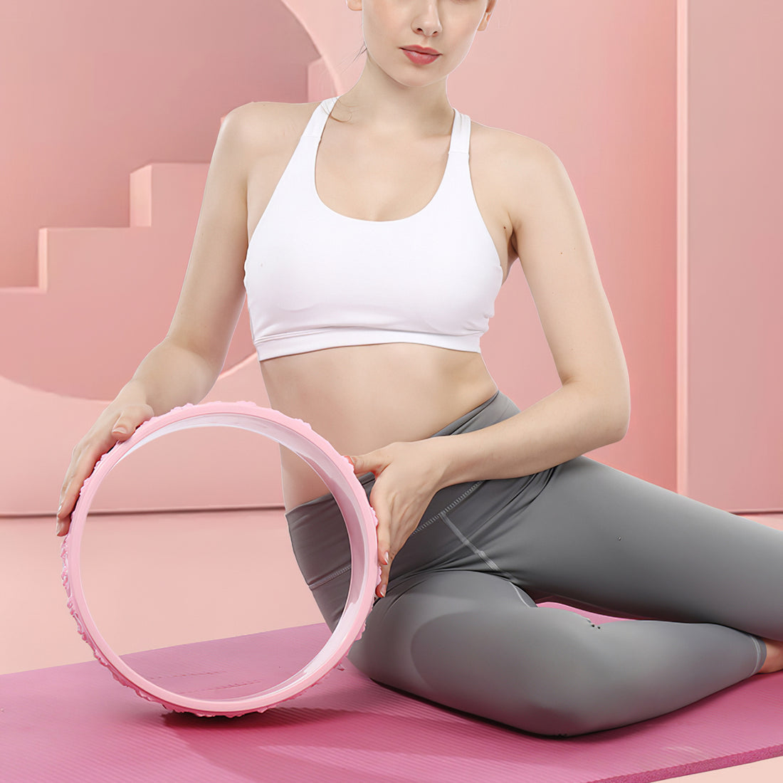 Massage Roller Beginner  Back Pilates Yoga Dharma Wheel